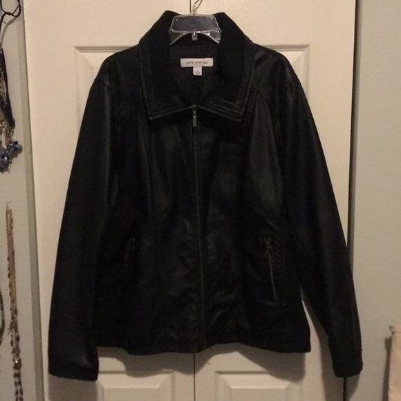 target plus size leather jacket